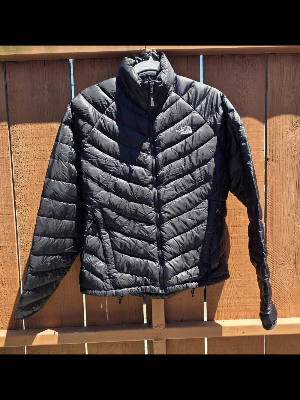 The North Face Women's Black Chevron Quilted Puffer Jacket